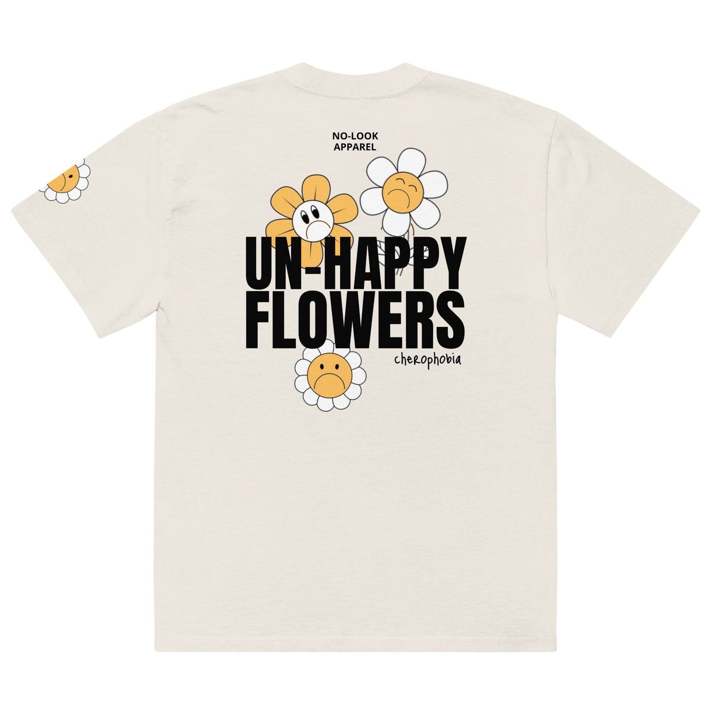 T-Shirt UN-HAPPY FLOWERS ((Oversized))